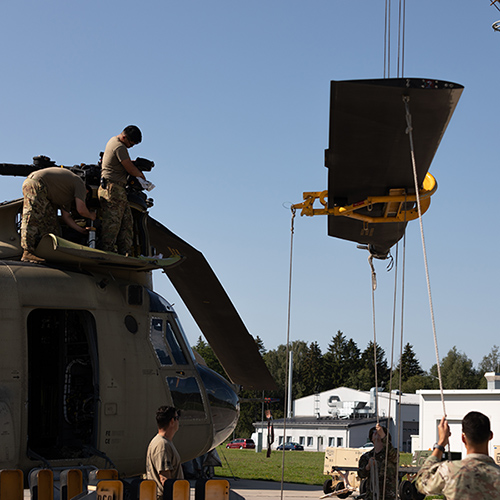 Field maintenance operations with 3 CAB at Lielvarde, Latvia.
